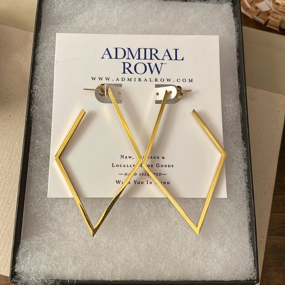 Gold hoop earrings